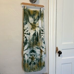 NWT Young Fabulous & Broke tie dye high low wrap skirt